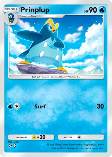 Prinplup (a2-036) card in Pokémon TCG Pocket
