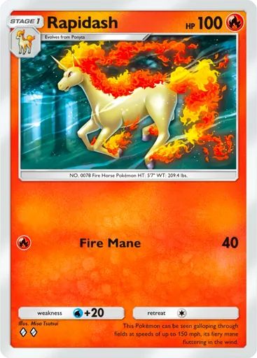 Rapidash (a1-043) card in Pokémon TCG Pocket