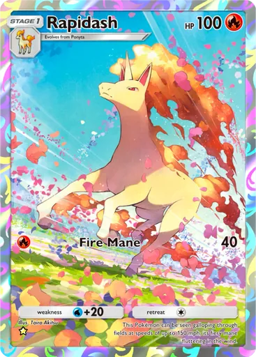Rapidash (a1-231) card in Pokémon TCG Pocket