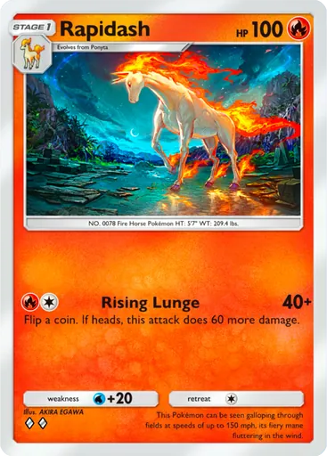 Rapidash (a1a-011) card in Pokémon TCG Pocket