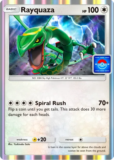 Rayquaza (pa-063) card in Pokémon TCG Pocket