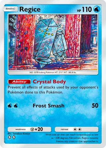 Regice (a2-034) card in Pokémon TCG Pocket