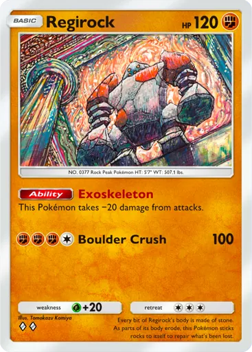 Regirock (a2-087) card in Pokémon TCG Pocket