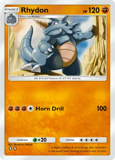 Rhydon (a1-157) card in Pokémon TCG Pocket