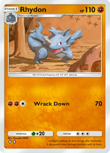 Rhydon (a2-081) card in Pokémon TCG Pocket
