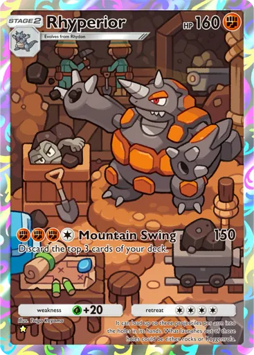 Rhyperior (a2-169) card in Pokémon TCG Pocket