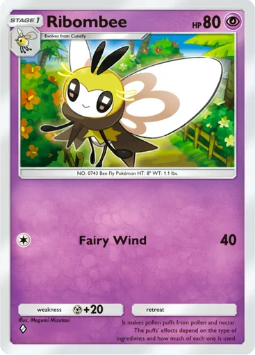 Ribombee (a3-079) card in Pokémon TCG Pocket