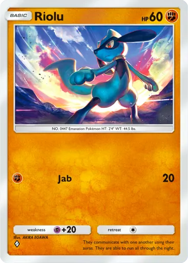 Riolu (a2-091) card in Pokémon TCG Pocket