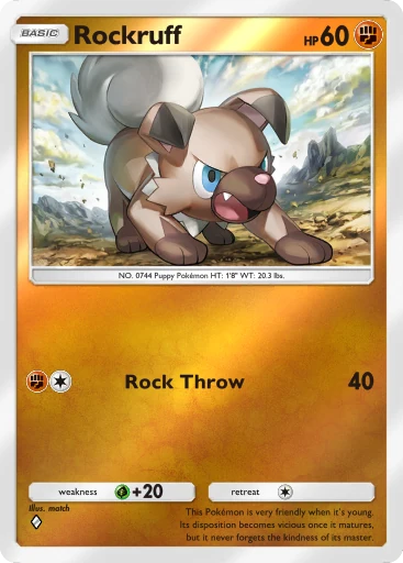 Rockruff (a4b-221) card in Pokémon TCG Pocket