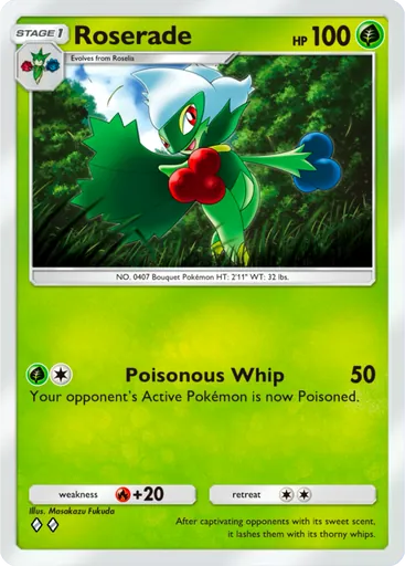 Roserade (a2-009) card in Pokémon TCG Pocket