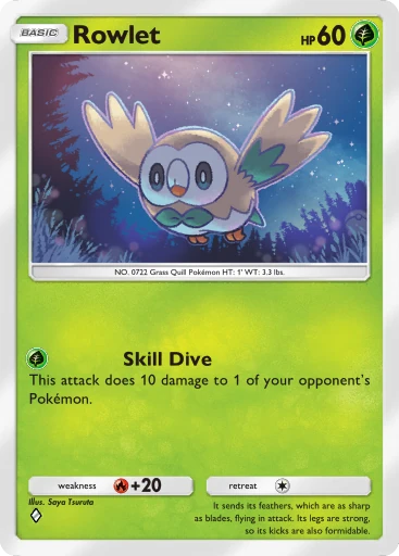 Rowlet (a4b-038) card in Pokémon TCG Pocket