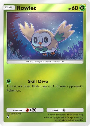 Rowlet (a4b-039) card in Pokémon TCG Pocket