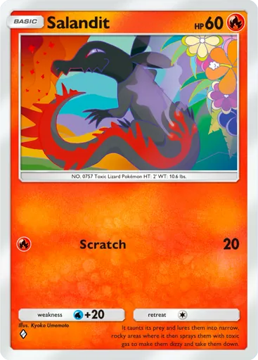 Salandit (a1-049) card in Pokémon TCG Pocket
