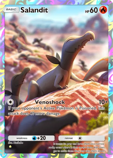 Salandit (a1a-071) card in Pokémon TCG Pocket