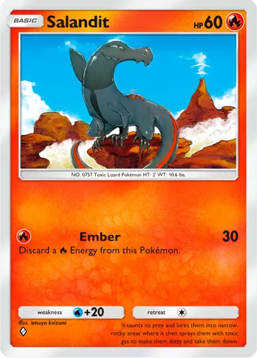 Salandit (a3b-014) card in Pokémon TCG Pocket