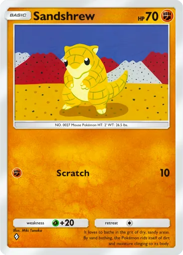 Sandshrew (a1-137) card in Pokémon TCG Pocket