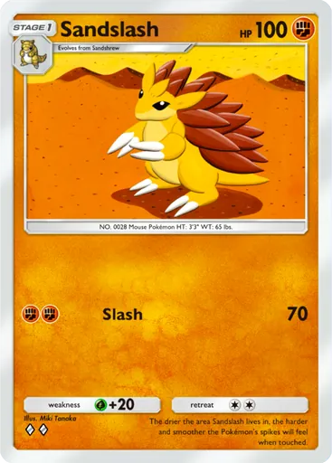 Sandslash (a1-138) card in Pokémon TCG Pocket