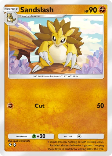 Sandslash (b1-123) card in Pokémon TCG Pocket