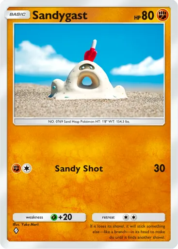 Sandygast (a3a-035) card in Pokémon TCG Pocket