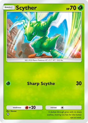 Scyther (a1-025) card in Pokémon TCG Pocket