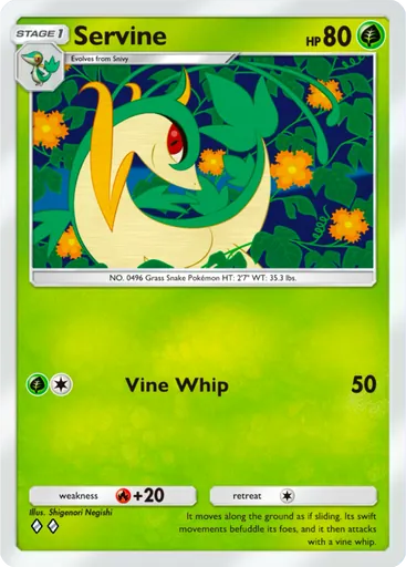 Servine (a1a-005) card in Pokémon TCG Pocket