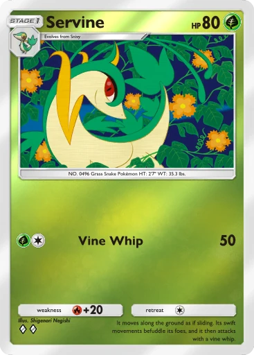 Servine (a4b-035) card in Pokémon TCG Pocket