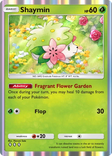 Shaymin (a4b-030) card in Pokémon TCG Pocket