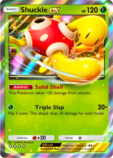Shuckle ex (a4-021) card in Pokémon TCG Pocket