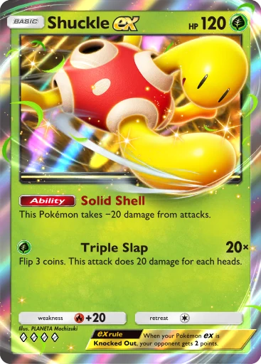 Shuckle ex (a4b-023) card in Pokémon TCG Pocket