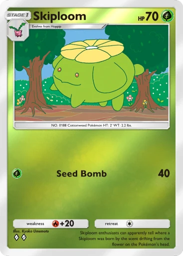 Skiploom (a4b-017) card in Pokémon TCG Pocket