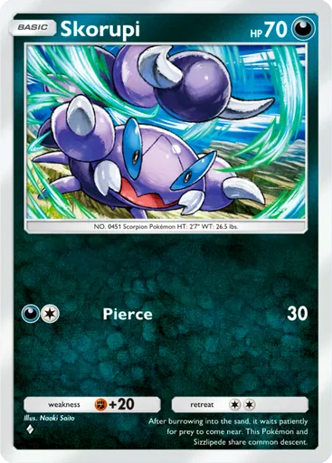 Skorupi (a2-105) card in Pokémon TCG Pocket