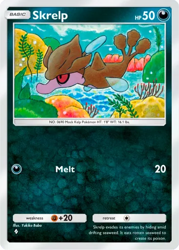 Skrelp (a4a-053) card in Pokémon TCG Pocket