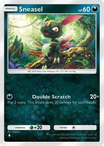 Sneasel (a4b-242) card in Pokémon TCG Pocket