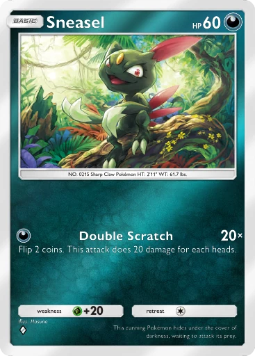 Sneasel (a4b-243) card in Pokémon TCG Pocket