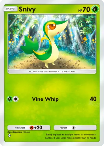Snivy (a1a-004) card in Pokémon TCG Pocket