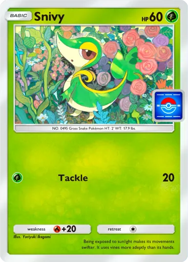 Snivy (pa-027) card in Pokémon TCG Pocket
