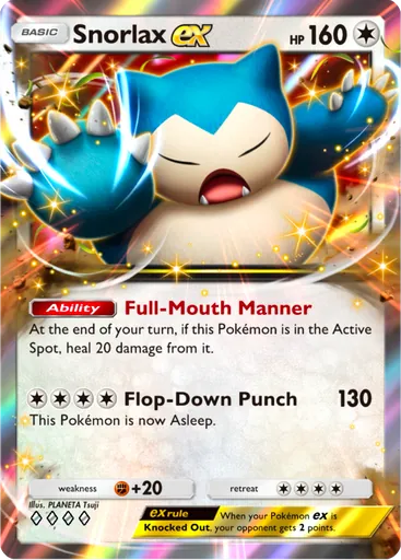 Snorlax ex (a3b-057) card in Pokémon TCG Pocket