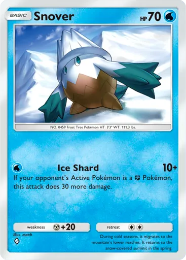 Snover (a2-044) card in Pokémon TCG Pocket