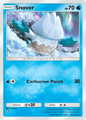 Snover (a2a-020) card in Pokémon TCG Pocket