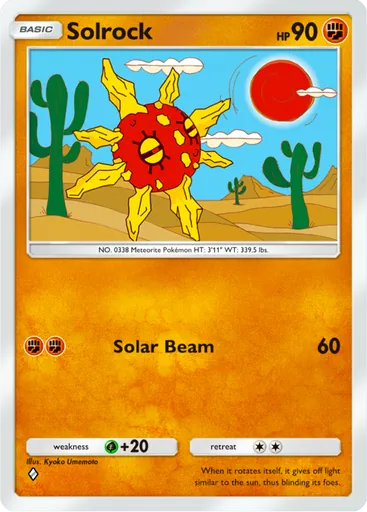 Solrock (a3-092) card in Pokémon TCG Pocket
