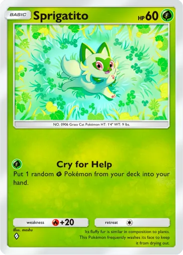 Sprigatito (a2b-005) card in Pokémon TCG Pocket