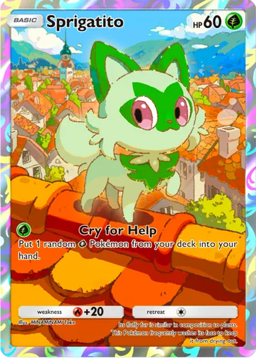 Sprigatito (pa-052) card in Pokémon TCG Pocket