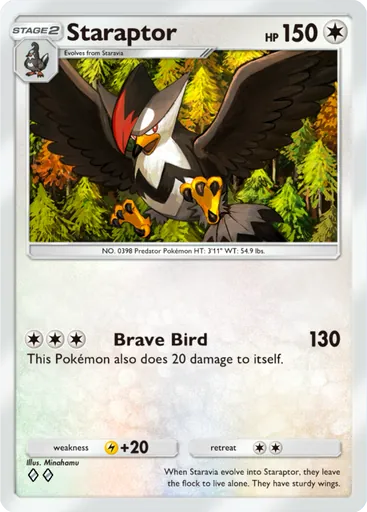 Staraptor (a2a-068) card in Pokémon TCG Pocket