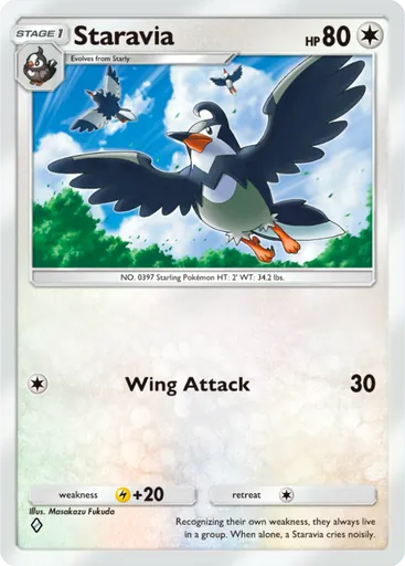 Staravia (a2a-067) card in Pokémon TCG Pocket