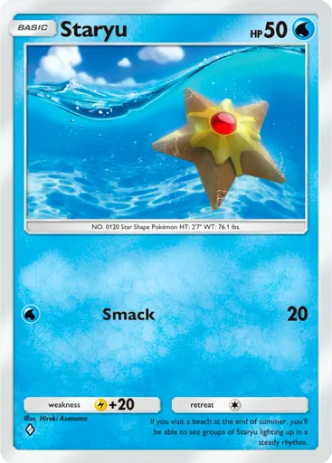 Staryu (a1-074) card in Pokémon TCG Pocket