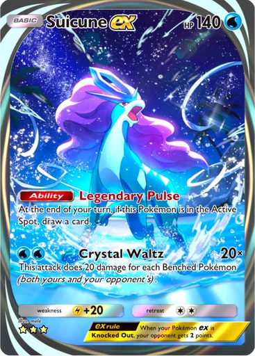 Suicune ex (a4a-090) card in Pokémon TCG Pocket