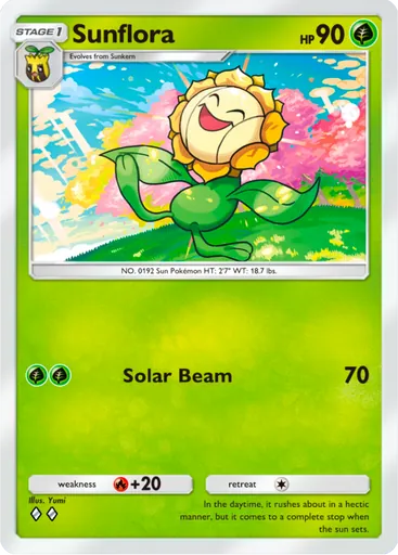 Sunflora (a4-017) card in Pokémon TCG Pocket