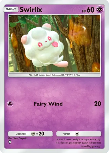 Swirlix (a1a-039) card in Pokémon TCG Pocket