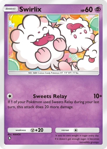 Swirlix (a4b-173) card in Pokémon TCG Pocket