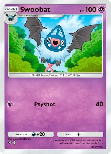 Swoobat (a3b-030) card in Pokémon TCG Pocket